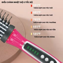 Thumbnail Lược điện chải tóc ENZO 2229 cao cấp tạo kiểu đa năng 3 trong 1 uốn xoăn,duỗi thẳng,uốn cụp,ion âm bảo vệ tóc 1
