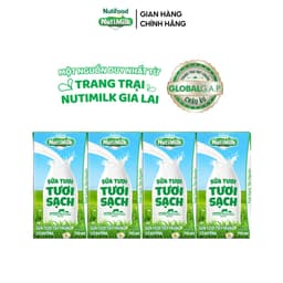 Thumbnail NutiMilk Sữa Tươi Tươi Sạch Hộp 110ml Thùng 24 Hộp (110ml x 24 hộp) 2