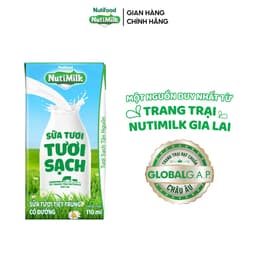 Thumbnail NutiMilk Sữa Tươi Tươi Sạch Hộp 110ml Thùng 24 Hộp (110ml x 24 hộp) 3