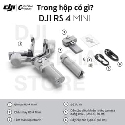 Thumbnail Gimbal chống rung máy ảnh RS 4 Mini nhỏ gọn, nâng cấp toàn diện (DJI RS 4 Mini) 3