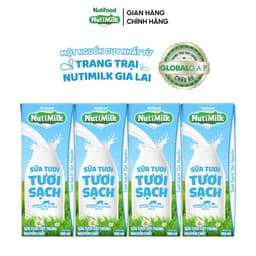 Thumbnail NutiMilk Sữa Tươi Tươi Sạch Hộp 180ml Thùng 24 Hộp (180ml x 24 hộp) 3