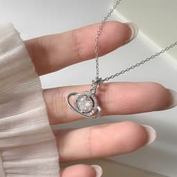 Thumbnail Dây chuyền bạc Mặt trăng ôm mặt trời, Dây chuyền bạc Tiệm bạc 21Centimeters 2