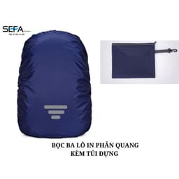 Thumbnail Bọc Ba Lô Chống Thấm Nước In Phản Quang, Túi Kéo Khóa Tiện Lợi - Dành Cho Phượt, Du Lịch, Đi Xe Máy, Đi Mưa 4
