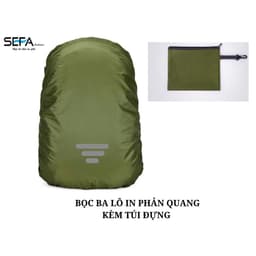 Thumbnail Bọc Ba Lô Chống Thấm Nước In Phản Quang, Túi Kéo Khóa Tiện Lợi - Dành Cho Phượt, Du Lịch, Đi Xe Máy, Đi Mưa 3
