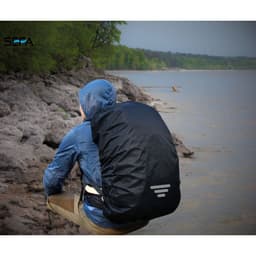 Thumbnail Bọc Ba Lô Chống Thấm Nước In Phản Quang, Túi Kéo Khóa Tiện Lợi - Dành Cho Phượt, Du Lịch, Đi Xe Máy, Đi Mưa 1