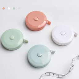 Thumbnail Thước Dây Cuộn Mini Thu Rút Tự Động Hộp Tròn 1.5 Mét Đo Eo Vòng Bụng Chiều Cao Tiện Lợi Đo Quần Áo 2