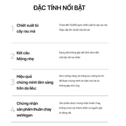 Thumbnail Tinh Chất Chống Nắng Black Rouge Cica Green Sun Serum Hàn Quốc SPF50+ 45ml 4