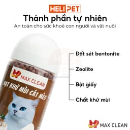 Thumbnail Hạt Khử Mùi Cát Mèo, Cát Vệ Sinh Cho Mèo Max Clean - HeLiPet 4