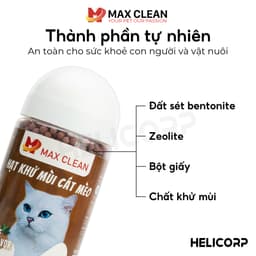 Thumbnail Hạt Khử Mùi Cho Cát Vệ Sinh Mèo Max Clean - HeLiPet - Giúp Hấp Thụ Mùi Hiệu Quả, Giữ Vệ Sinh Lâu Dài 4