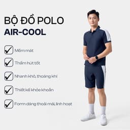 Thumbnail Bộ Quần Áo Nam Polo AIR-COOL Mùa Hè 5S FASHION Nhẹ Mát, Phong Cách Thể Thao, Thiết Kế Can Phối Khỏe Khoắn (BAPC24005) 2