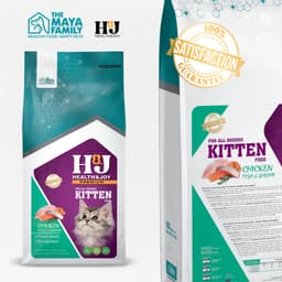 Thumbnail Thức ăn cho mèo con HJ PREMIUM CHICKEN, FISH, SHRIMP KITTEN - Thịt gà, cá, tôm bao 2kg 2