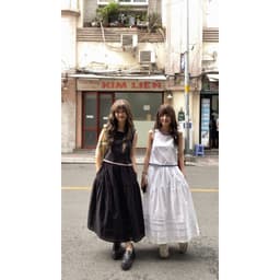 Thumbnail TheBlueTshirt - Chân váy maxi xếp ly xoè dáng dài cho nữ - Boho Maxi Skirt Eco Cotton - Women 2