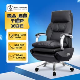 Thumbnail Ghế giám đốc Nghiafurniture Master Pro 02, da bò, thiết kế công thái học, tích hợp pin, sạc usb 1