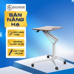 Thumbnail Bàn làm việc gấp gọn Nghia Furniture - Nâng hạ và nghiêng mặt bàn di động thông minh 1