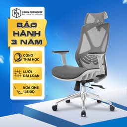 Thumbnail Ghế công thái học Nghia Furniture Spider, Full lưới thoáng khí, ngả sâu 135 độ, bảo hành 3 năm 1