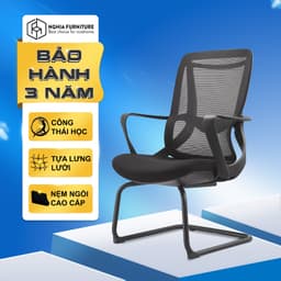 Thumbnail Ghế văn phòng công thái học Nghiafurniture Niko, Nâng hạ, ngả lưng, nệm cao cấp, bảo hành 3 năm 4