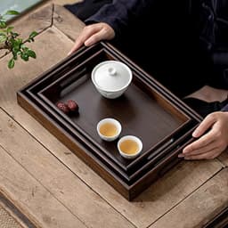 Thumbnail Khay Gỗ Đa Năng Cao Cấp Có Tay Cầm VUADECOR Dày 4cm Dùng Để Bưng Bê Đồ Ăn Đồ Uống Nhà Hàng, Khách Sạn, Cafe 2