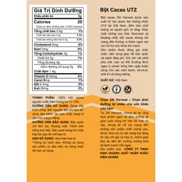 Thumbnail Bột Cacao Nguyên Chất DK Harvest - Chuẩn UTZ, 11-13% Bơ Cacao | Đậm Vị, Giàu Chất Chống Oxy Hóa, Cải Thiện Tâm Trạng 2