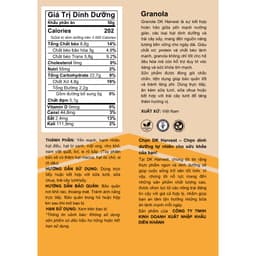 Thumbnail Granola DK Harvest 500g Vị Truyền Thống - Chứa 30% Hạt, Nguyên Liệu Chất Lượng Cao | Hỗ Trợ Giảm Cân, Tốt Cho Tim Mạch 2