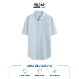 Thumbnail Áo Sơ Mi Nam Tay Ngắn Oxford Form Fitted - Routine 10S25SHS002 3