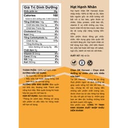 Thumbnail Hạnh Nhân Rang Mộc DK Harvest 500g - Nhập Khẩu Mỹ | Giàu Vitamin E, Tốt Cho Tim Mạch 1