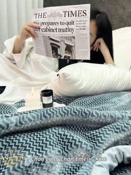 Thumbnail Chăn Lông Tuyết Chồn Cao Cấp Emeli 2mx2m3 Chính Hãng Lasante Siêu Nhẹ 3.6 Kg Mềm Mịn, Ấm Áp Mùa Đông 4