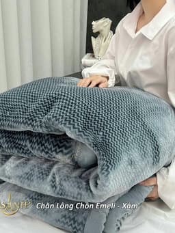 Thumbnail Chăn Lông Tuyết Chồn Cao Cấp Emeli 2mx2m3 Chính Hãng Lasante Siêu Nhẹ 3.6 Kg Mềm Mịn, Ấm Áp Mùa Đông 3