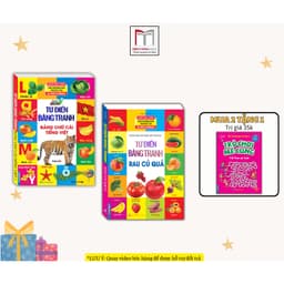 Thumbnail Sách - Combo 2c Từ điển bằng tranh Rau củ quả + Bảng chữ cái tiếng việt ( bìa cứng )(kèm quà tặng) 1