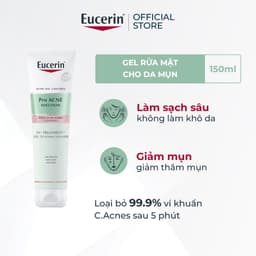 Thumbnail Gel rửa mặt cho da mụn Eucerin 3X Treatment Gel To Foam Cleanser 150ml 2
