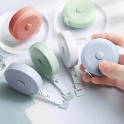 Thumbnail Thước Dây Cuộn Mini Thu Rút Tự Động Hộp Tròn 1.5 Mét Đo Eo Vòng Bụng Chiều Cao Tiện Lợi Đo Quần Áo 1