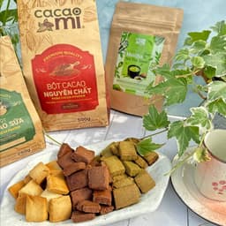 Thumbnail Bột Cacao Nguyên Chất Không Đường CACAOMI Premium Gu Đậm Vị - Pha Socola, Trà Sữa, Bánh Chocolate 3