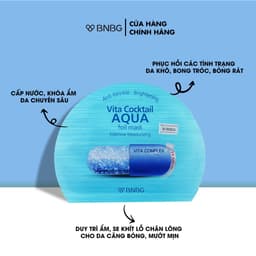 Thumbnail Combo 10 Mặt Nạ BNBG Hỗ Trợ Cấp Ẩm Cho Da BNBG Vita Cocktail Aqua Foil Mask 30mlx10 2