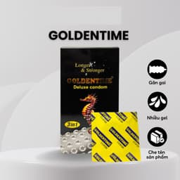 Thumbnail Bao cao su GAI Goldentime cá ngựa lớn có gân gai nút thắt kéo dài quan hệ 1