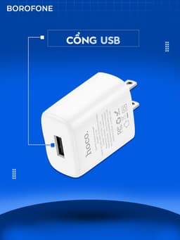 Thumbnail Bộ củ cáp Hoco C134 5V 2.4A dành cho iphone, ipad 2