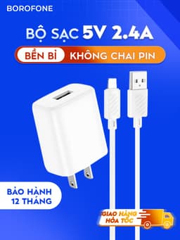 Thumbnail Bộ củ cáp Hoco C134 5V 2.4A dành cho iphone, ipad 1