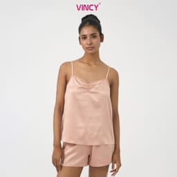 Thumbnail Bộ Đồ Shorts Vải Satin Vincy BSS077W91 4