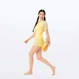 Thumbnail Áo bơi nữ SOBIE tay ngắn Gorgeous Celeste 3