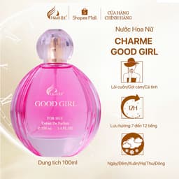Thumbnail Nước Hoa Nữ CHARME GOOD GIRL 100ml BẢN MỚI Lưu Hương Lâu Phong Cách Ngọt Ngào, Trẻ Trung, Chính Hãng 3