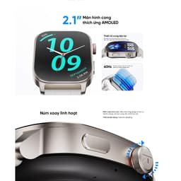 Thumbnail Đồng hồ thông minh Kieslect Ks 3 Elite 2025 - Màn hình AMOLED 2.1" - Nghe gọi qua Bluetooth 3