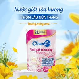 Thumbnail Nước giặt xả tỏa hương CleanZ đánh bay vết bẩn, hương thơm mềm mại 2L (Túi) 3