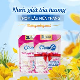 Thumbnail Nước giặt xả tỏa hương CleanZ đánh bay vết bẩn, hương thơm mềm mại 2L (Túi) 2