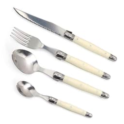 Thumbnail Bộ dao thìa dĩa inox 304 Laguiole Pháp cán nhựa màu trắng Ivory | Sa Maison x Jean Dubost 2
