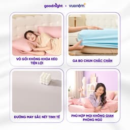 Thumbnail Bộ Ga Gối 3 Món Vua Nệm Goodnight Airsilk 20cm, Ga Giường Tencel Cao Cấp Mềm Mại, 5 Màu Sắc 3