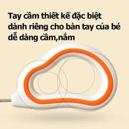 Thumbnail Bộ Thìa nĩa tập ăn cho bé KidsWorld tay cầm silicon mềm, muỗng cong, inox 316, an toàn 2
