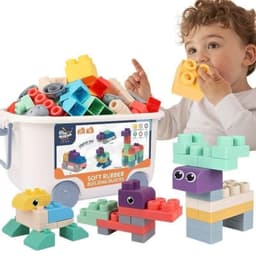 Thumbnail Bộ Xếp Hình Khối Dẻo, Nhiều Màu Sắc, Nhẹ, Bền, Dễ Lắp Ráp 3
