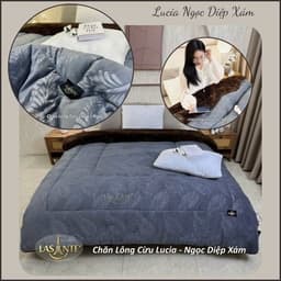 Thumbnail Chăn Lông Cừu Đại Hàn Mùa Đông Lucia 3 Lớp Chính Hãng Lasante 2m1x2m4 Nặng 4,3 Kg 4