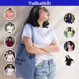 Thumbnail TheBlueTshirt - Áo thun tay ngắn trơn cho nữ - Hero T - Women 1