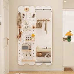 Thumbnail Gương cánh trượt hình Gấu có led phối kệ Vuadecor nhiều màu kích thước 75x140cm 1