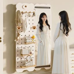 Thumbnail Gương cánh trượt hình Gấu có led phối kệ Vuadecor nhiều màu kích thước 75x140cm 3