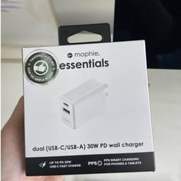 Thumbnail Củ sạc nhanh Mophie Essentials 30W 1 USB-A + 1USB-C 4